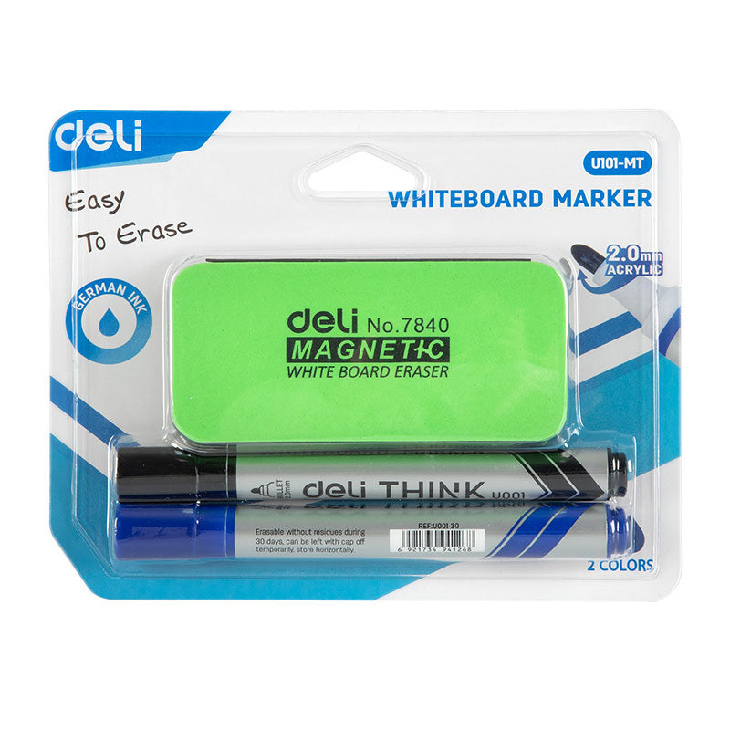 KIT WHITEBOARD (BURETE+2 MARKERE) DELI KIT WHITEBOARD (BURETE+2 MARKERE) DELI